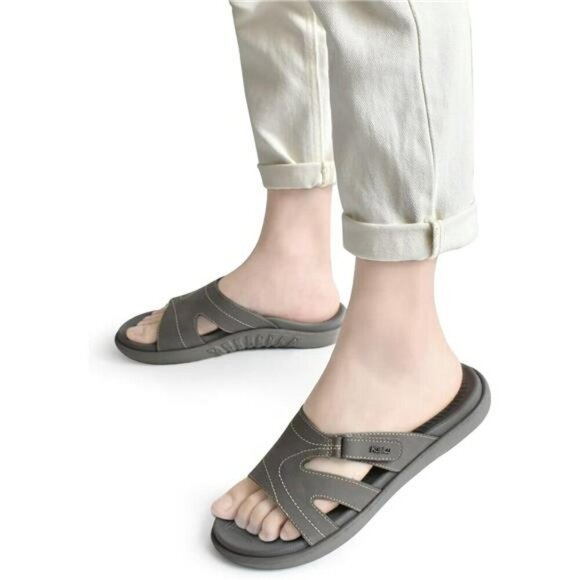 Womens Orthotic Slides Sandals Arch Support Slip On Yoga Mat Cushion Comfort - Picture 6 of 7